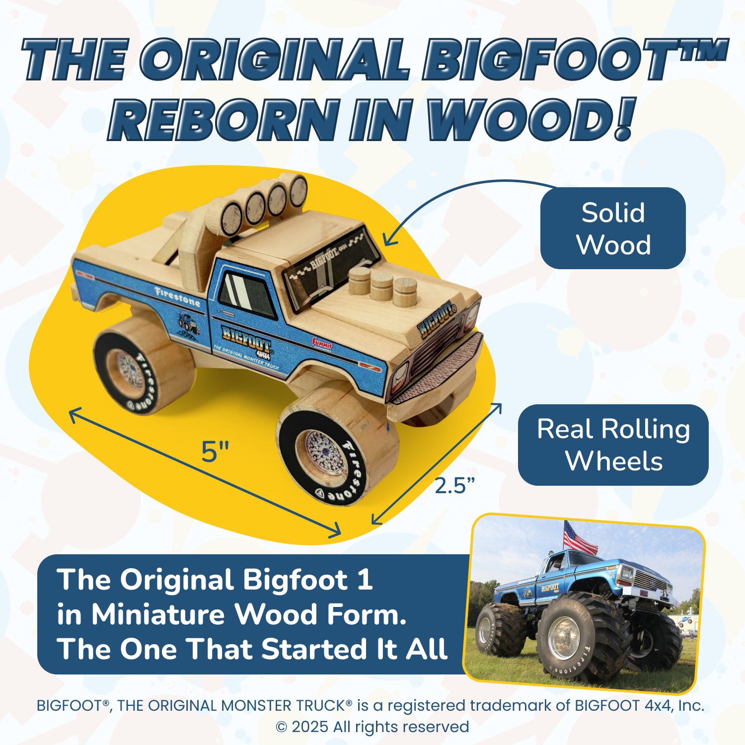The Orignal Bigfoot Redorn In Wood!