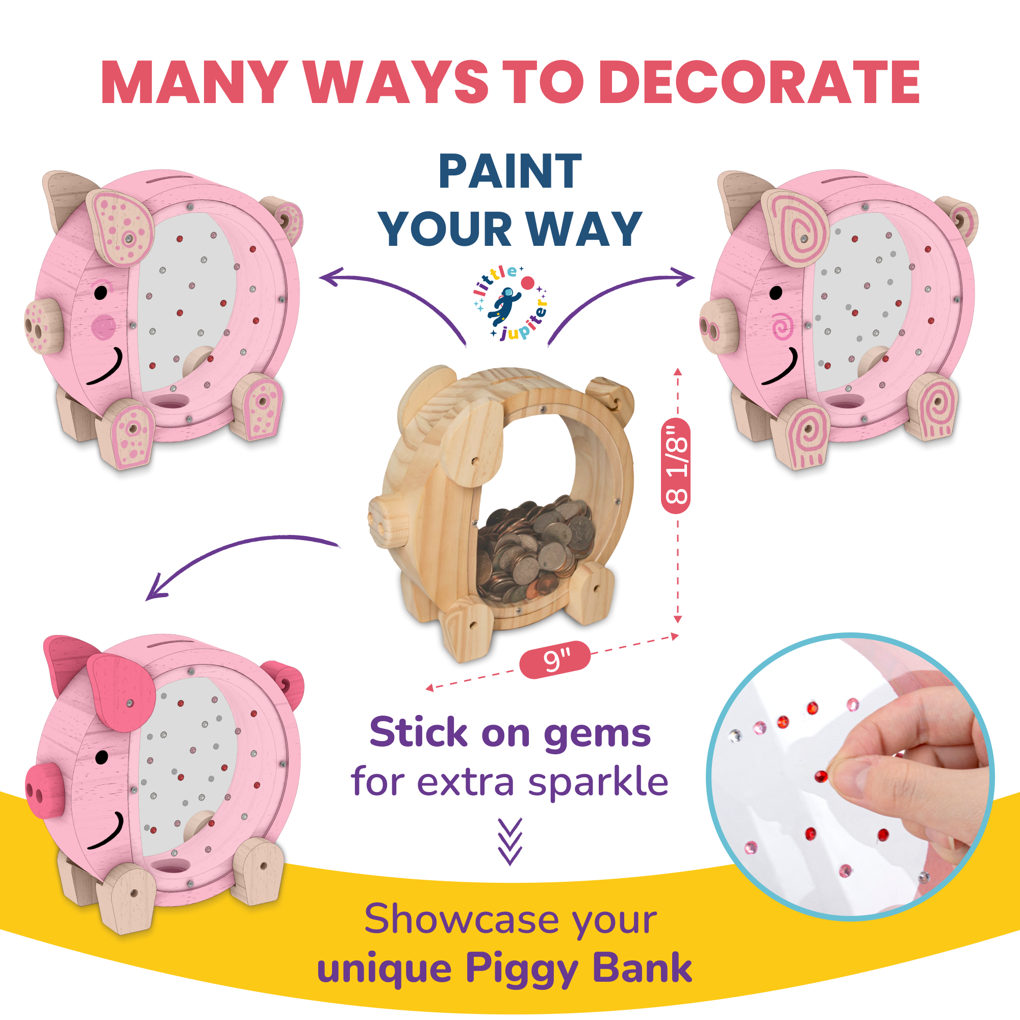 DIYwoodpiggybankforkids