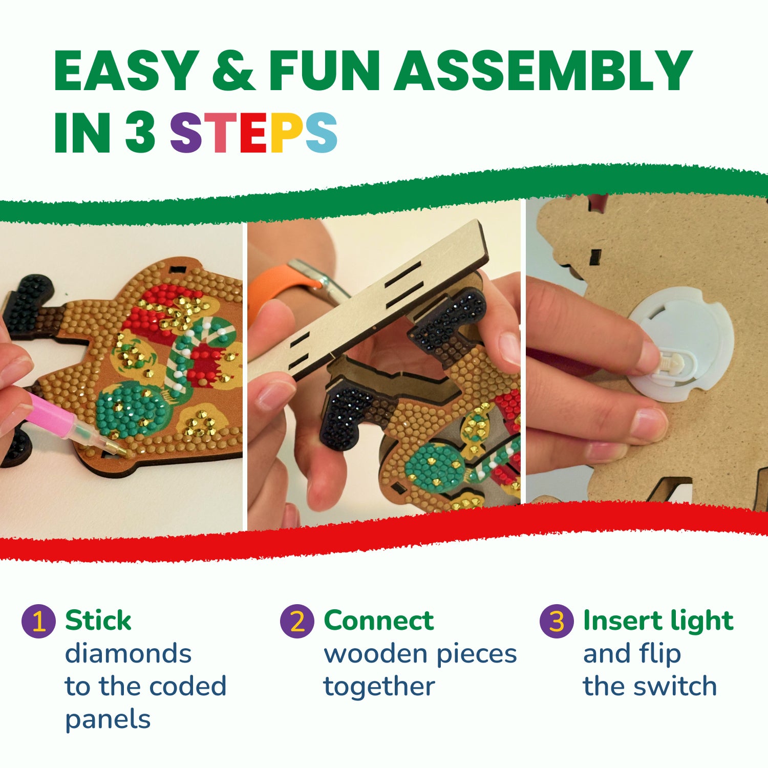 Easy & Fun Assembly In 3 Steps