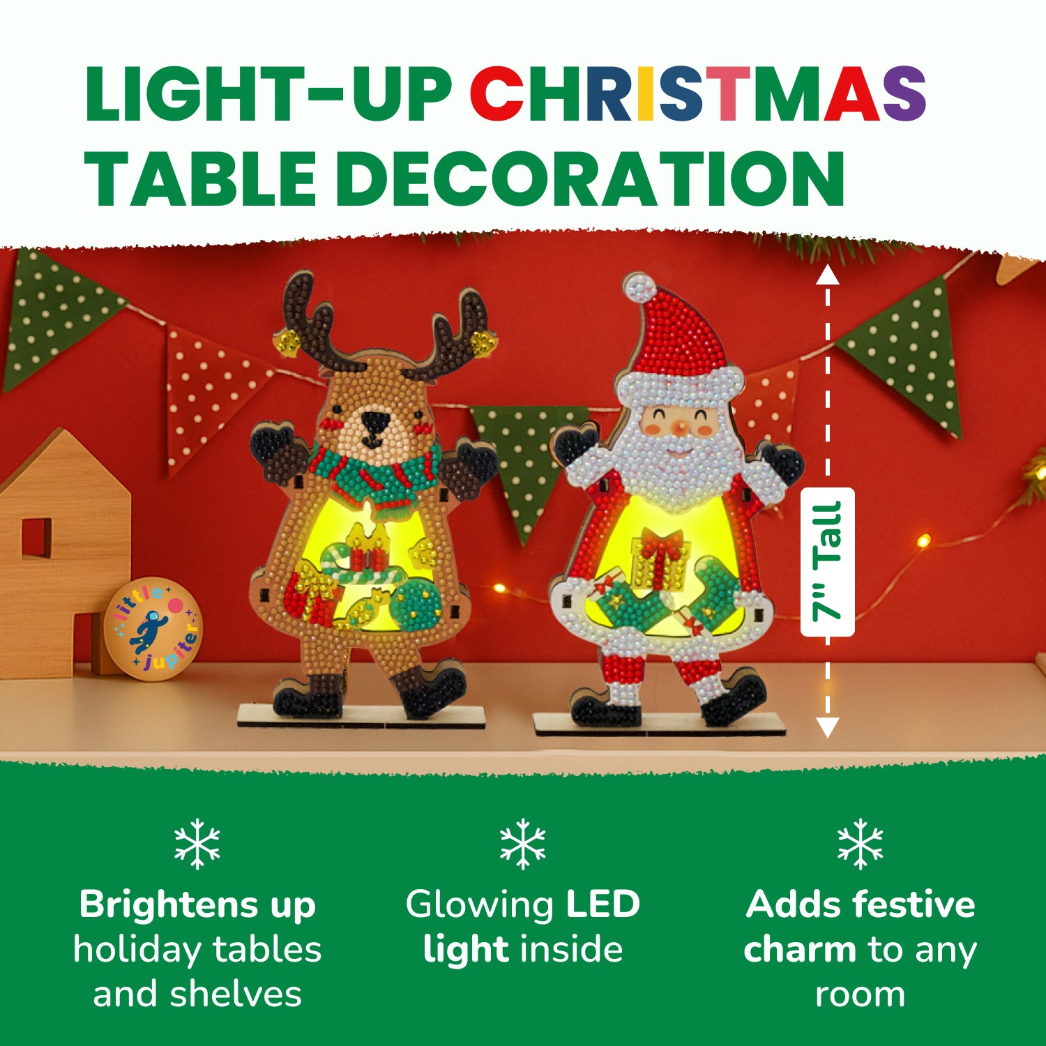 Light-Up Christmas Table Decoration