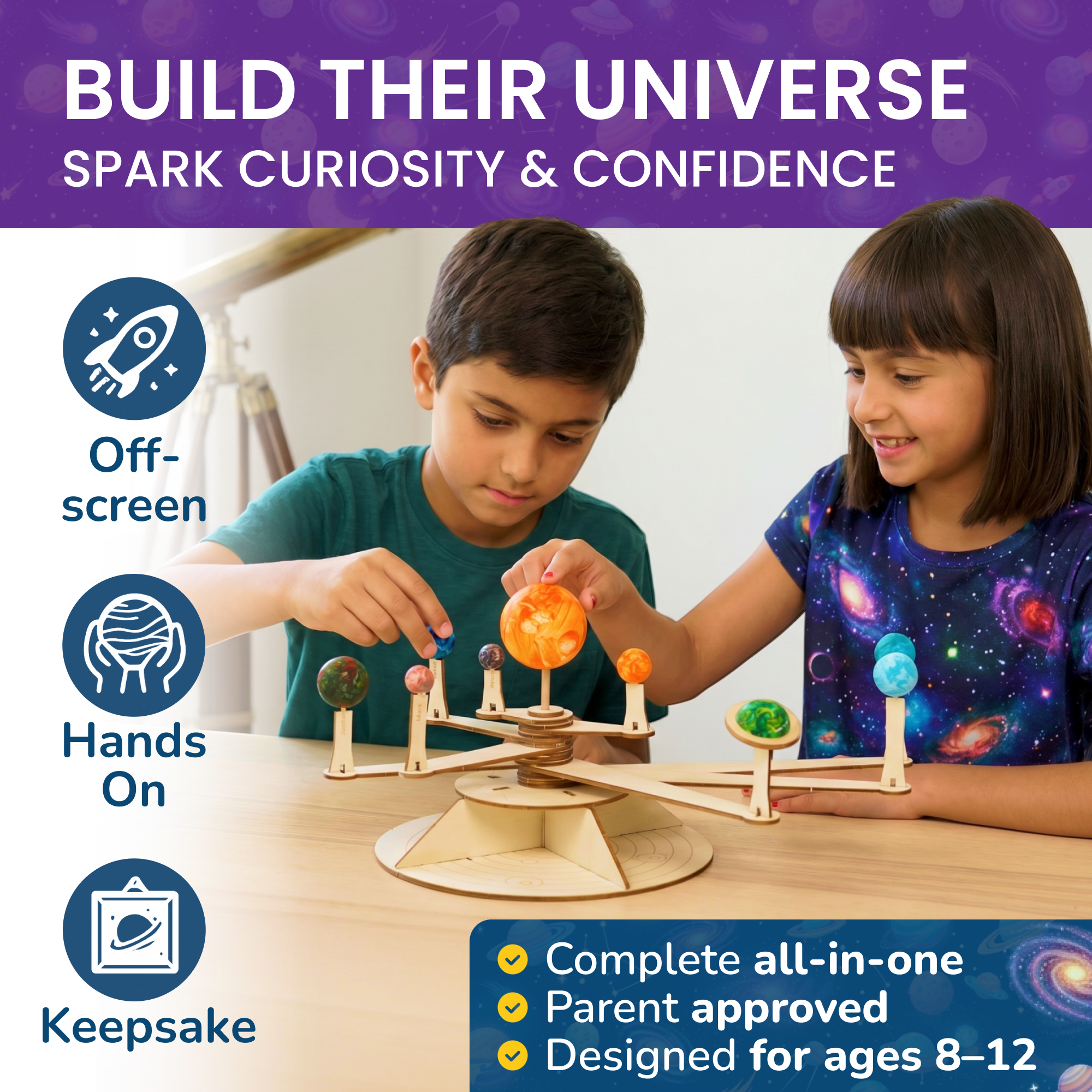Nine Planets Science Craft Kit for Kids – Little Jupiter