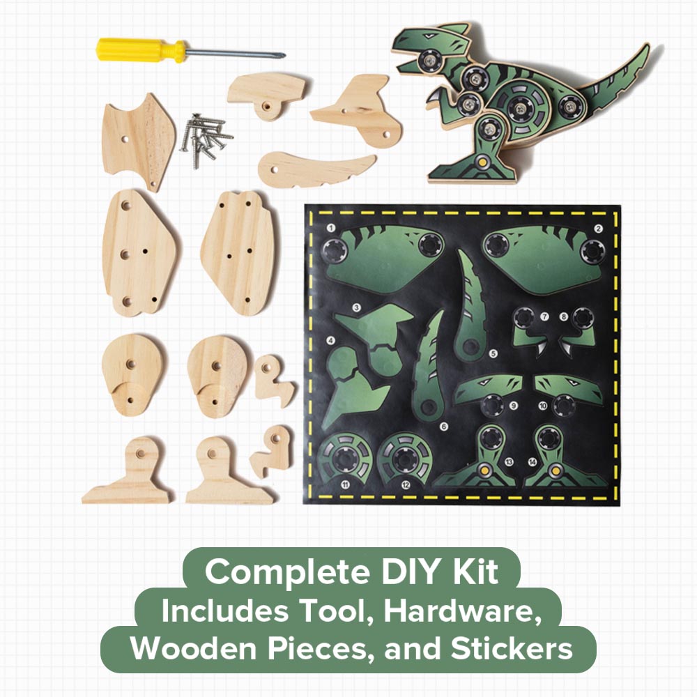 T-RexDinosaur-WoodCraftkitsforkids
