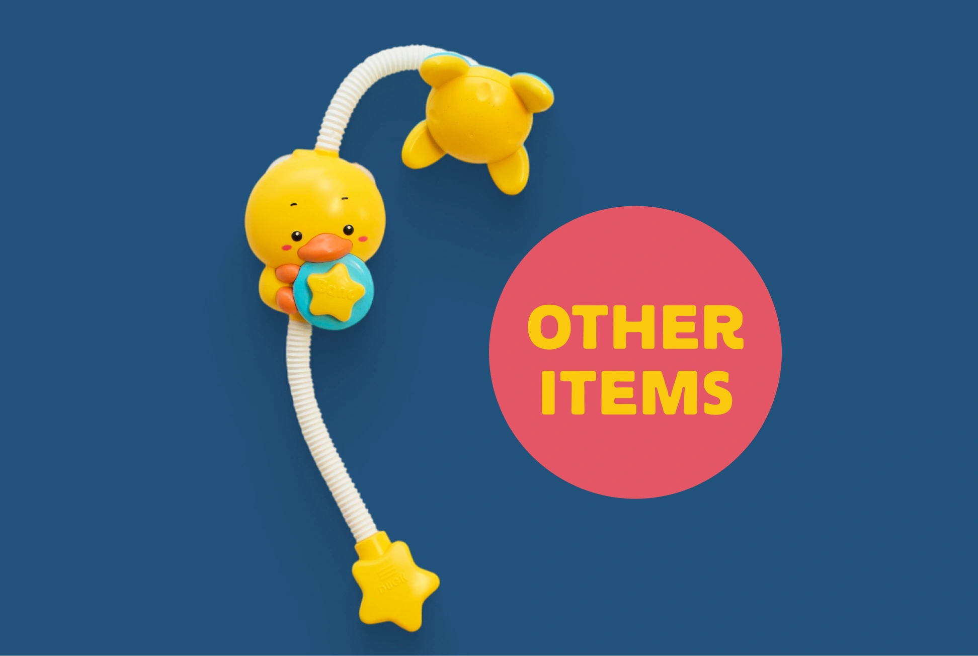 Kids toys and accessories collection banner
