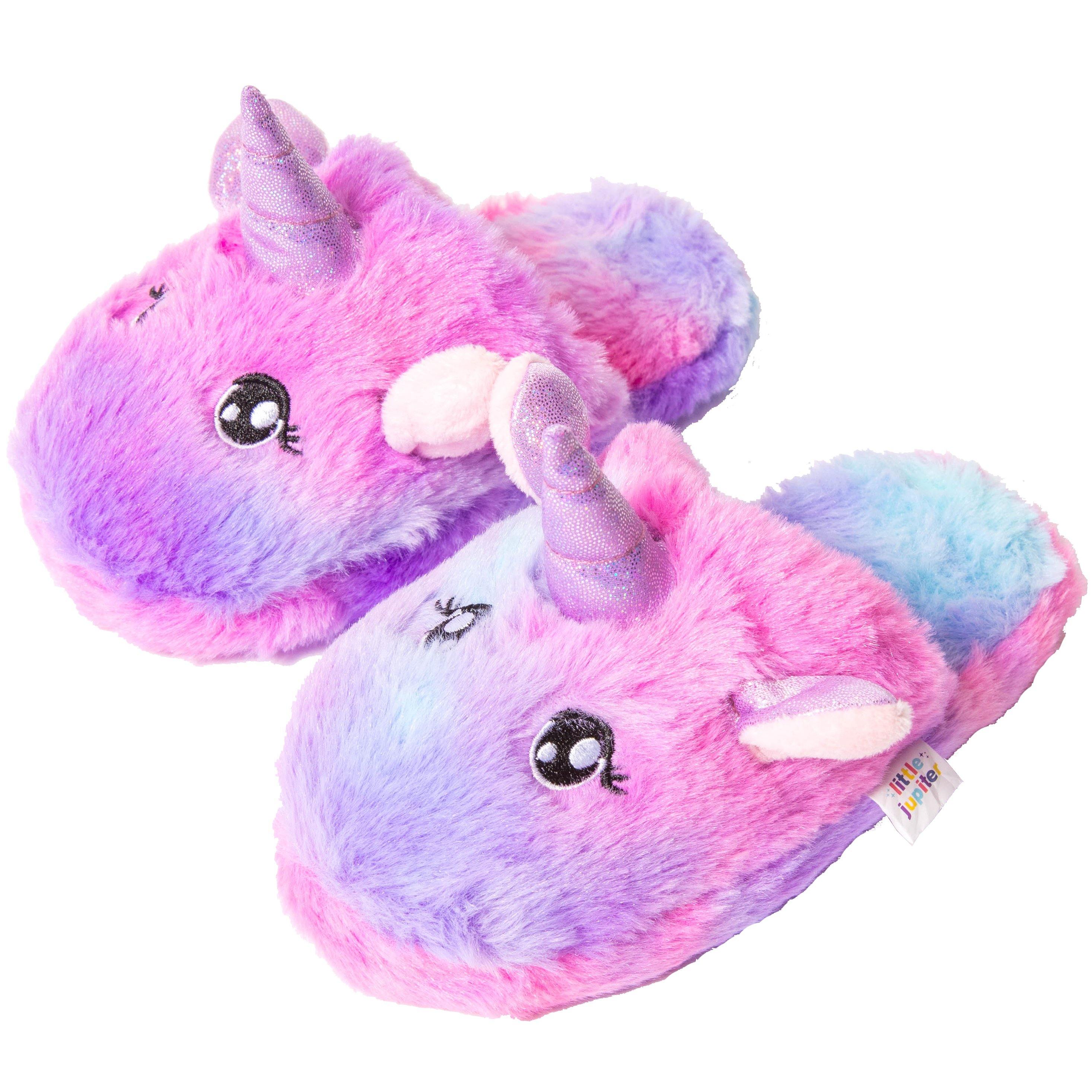 Little Jupiter Unicorn Slippers - Tie Dye Rainbow - Little Jupiter