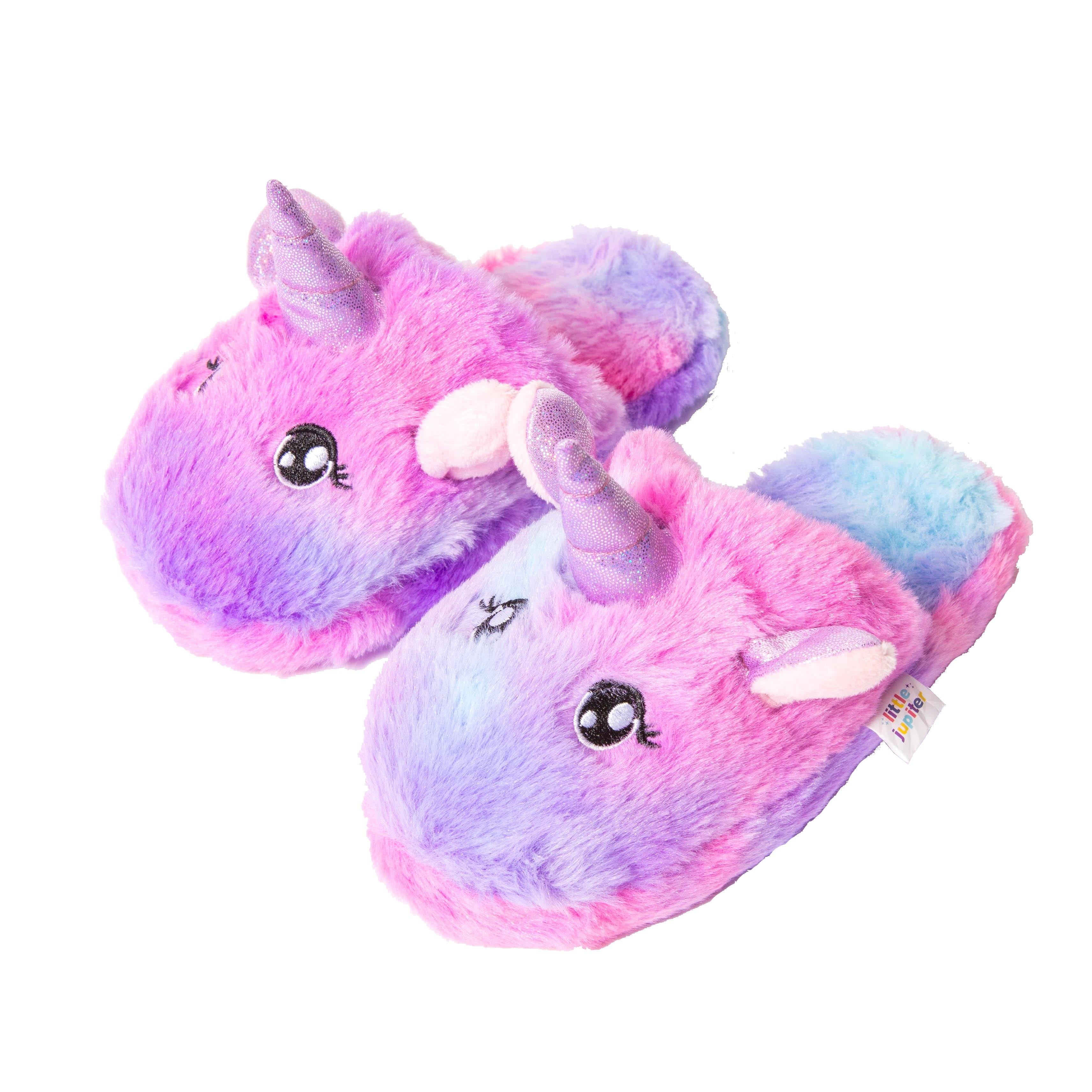 Little Jupiter Unicorn Slippers - Tie Dye Rainbow - Little Jupiter