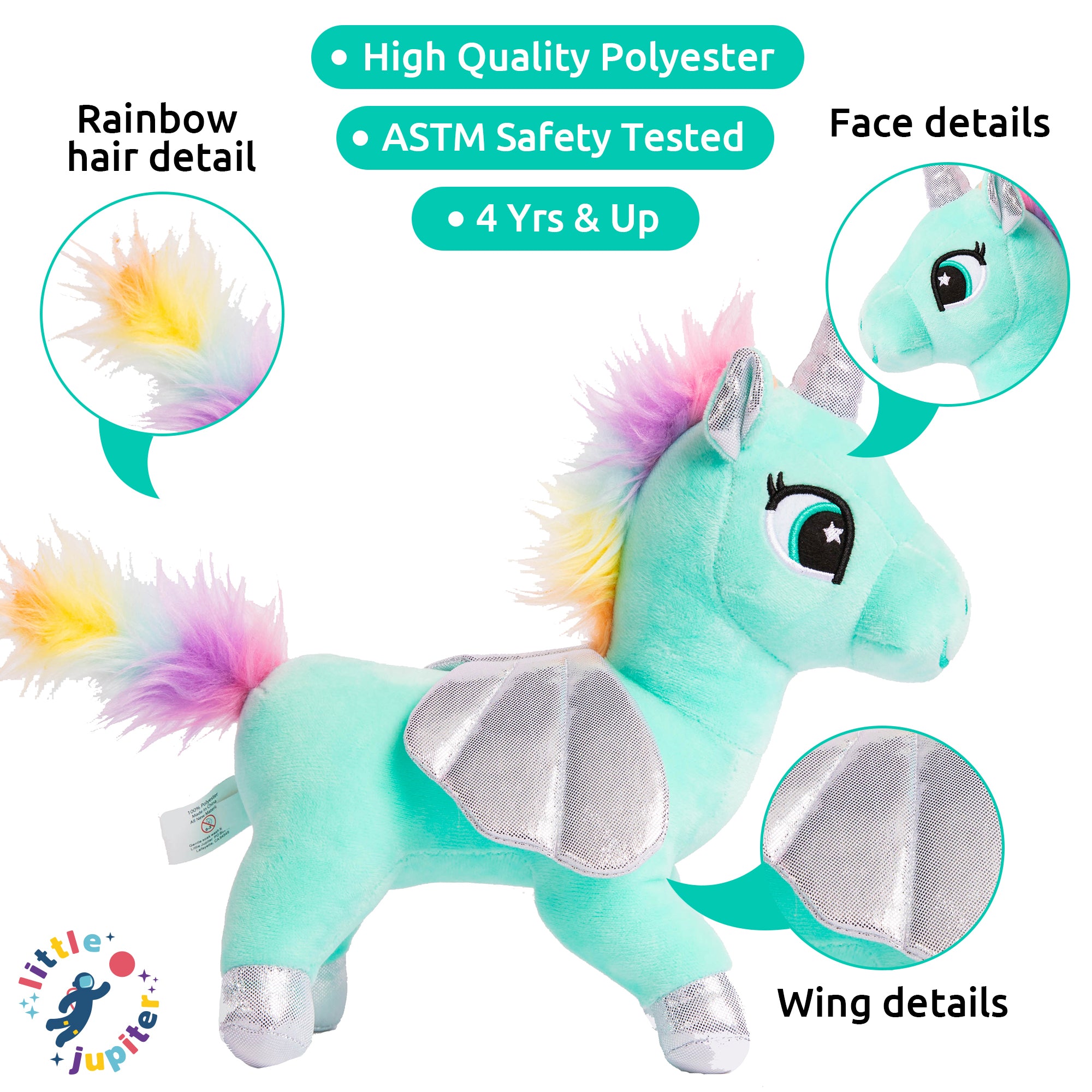 unicornplushrainbowpetwithreversiblesequinpurse