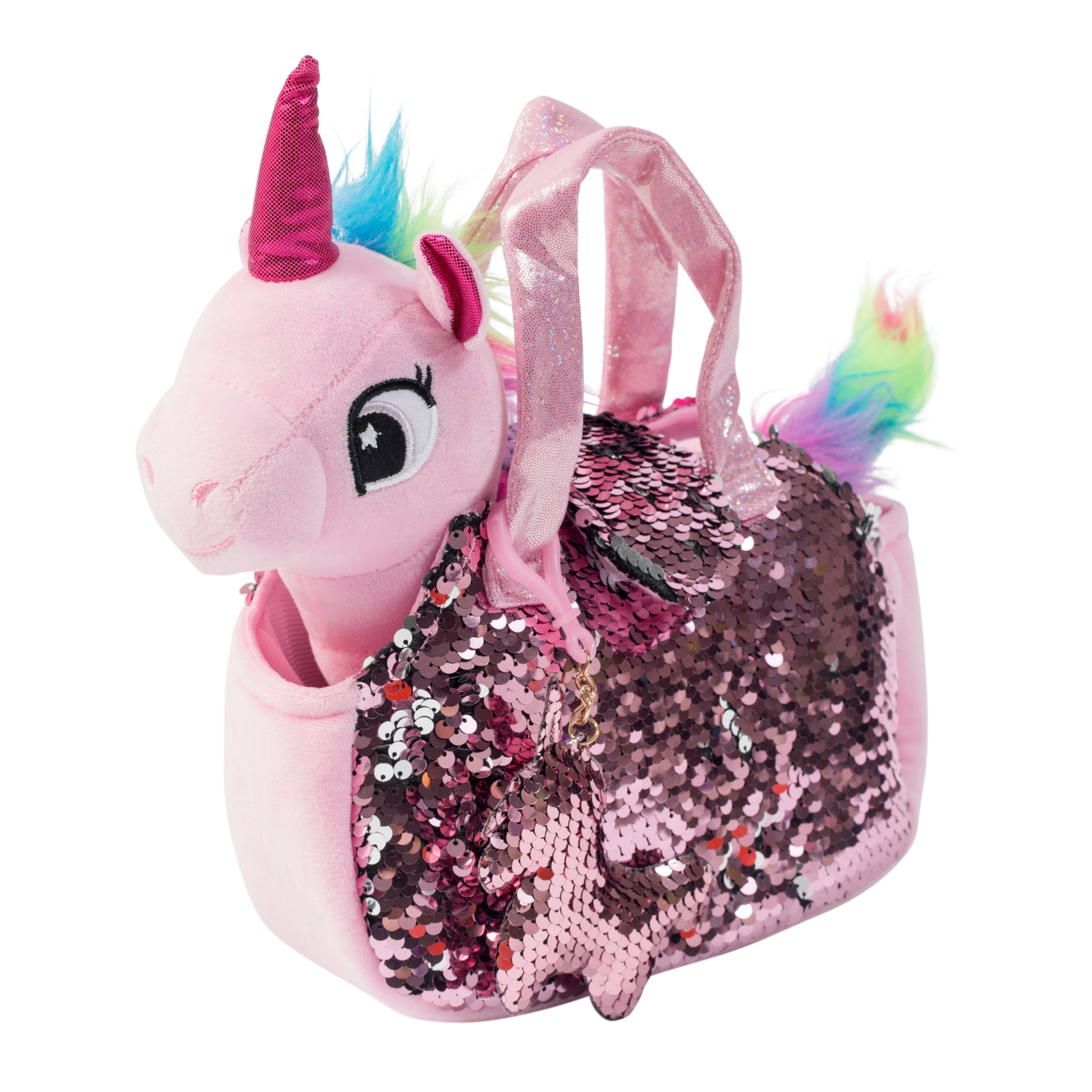 Unicorn Pet Plush Set with Bag for Kids - Little Jupiter